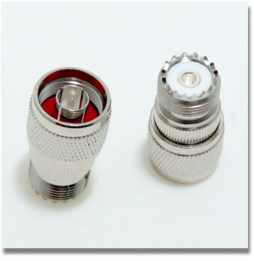 Straight N Male to UHF SO-239 Female Jack Coax Adapter Connector


	Total Size : 35 x 20mm/1.4'' x 0.8'' (L*D);Material : Metal
	Color : Silver Tone
	Net Weight : 35g
	Package Content : 1 x Mini UHF Female to N Male Adapter
